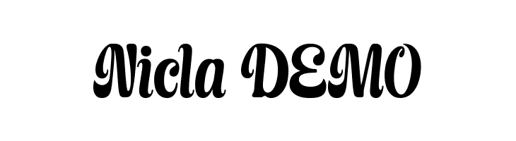 Nicla DEMO  Descarca Fonturi Gratis