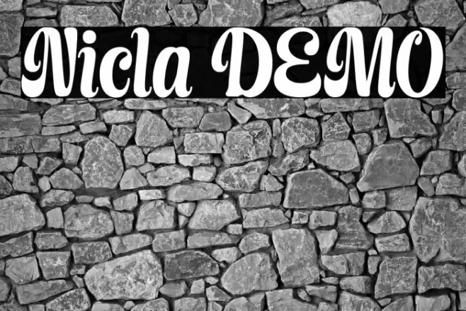 Nicla DEMO Font examples