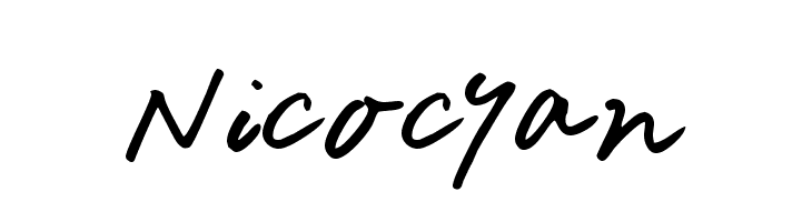 Nicocyan  नि: शुल्क फ़ॉन्ट्स डाउनलोड