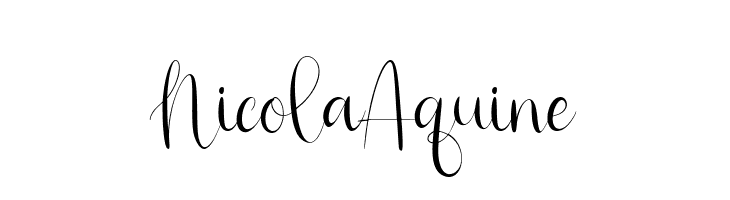 Nicola Aquine  Frei Schriftart Herunterladen