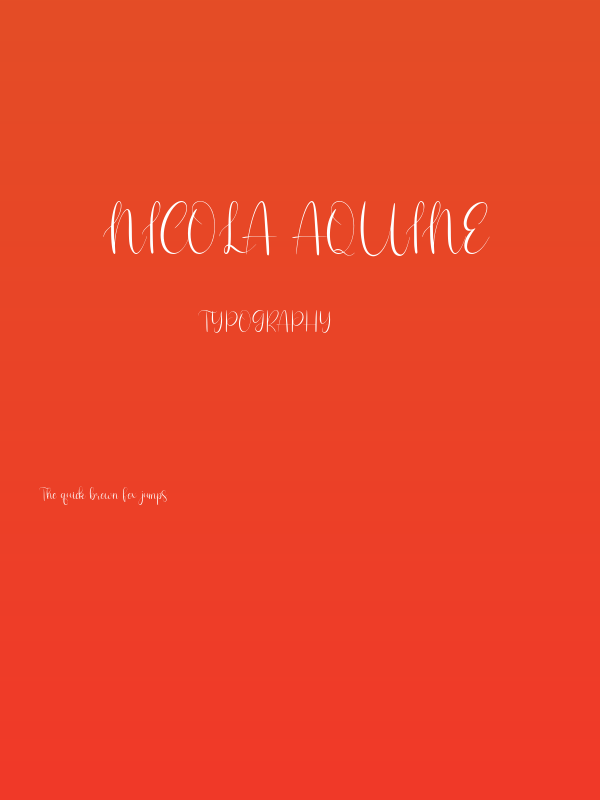 Nicola Aquine Poster