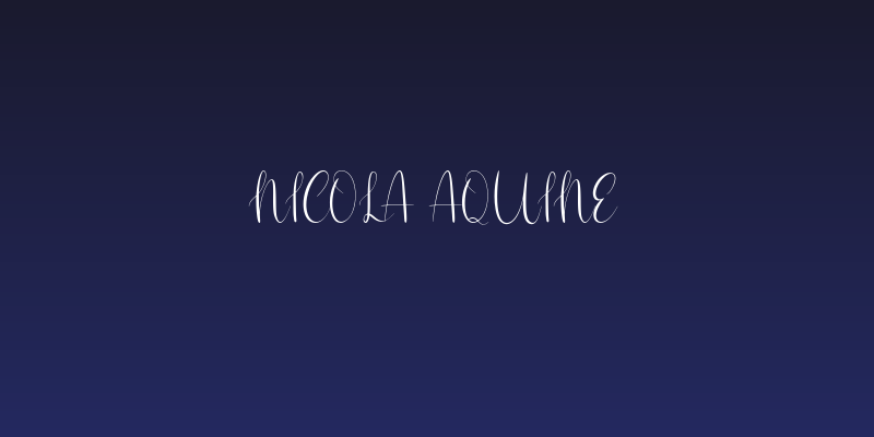 Nicola Aquine Social Header