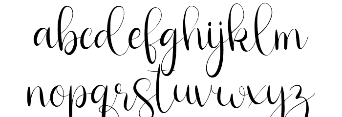 Nicola Aquine Font LOWERCASE