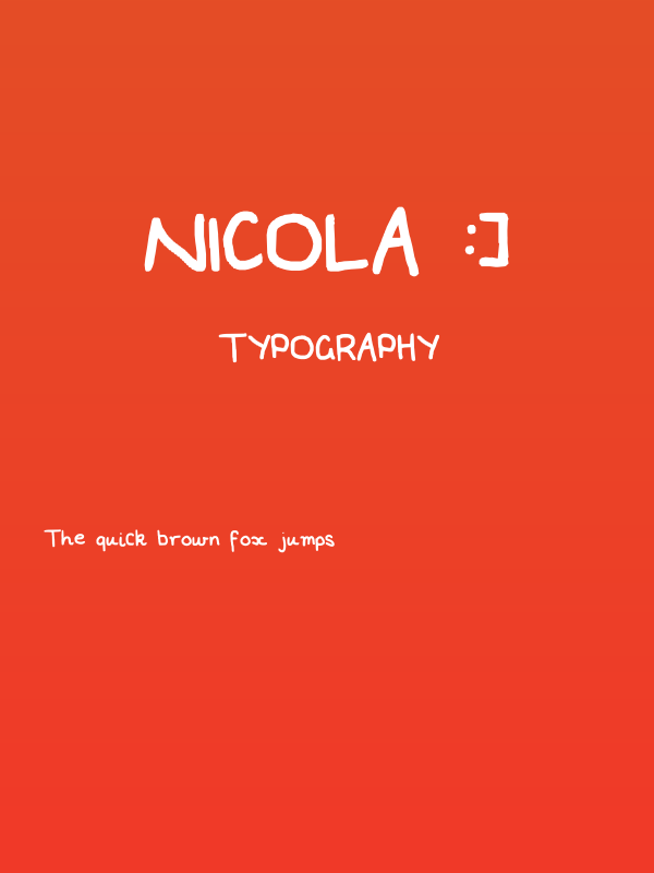 Nicola :] Poster