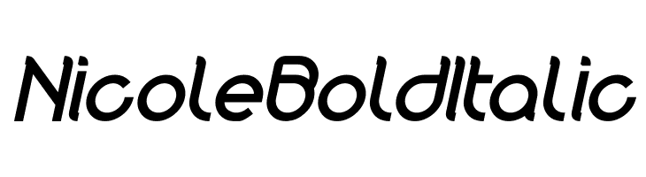 Nicole Bold Italic  Frei Schriftart Herunterladen