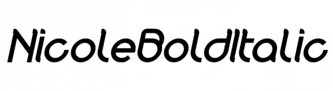 Nicole Bold Italic  les polices de caractères gratuit tlcharger