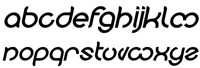 Nicole Bold Italic Font LOWERCASE
