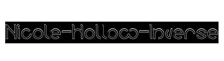 Nicole-Hollow-Inverse  नि: शुल्क फ़ॉन्ट्स डाउनलोड