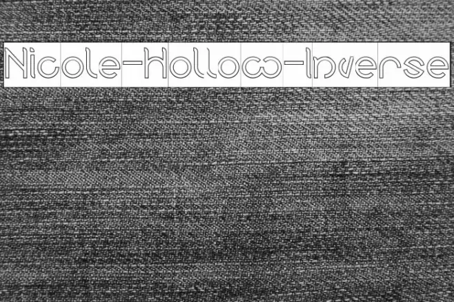 Nicole-Hollow-Inverse Font examples