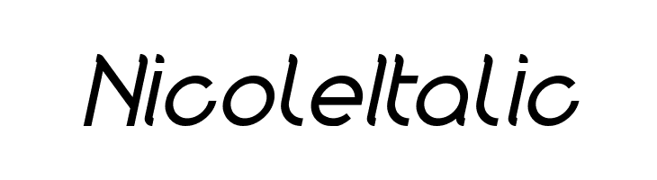 Nicole Italic  Frei Schriftart Herunterladen