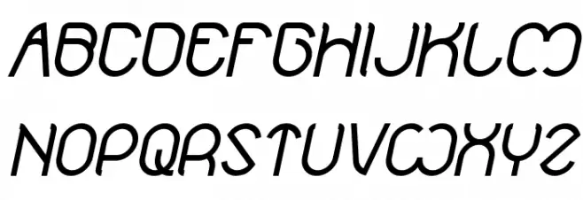 Nicole Italic 字体 大写