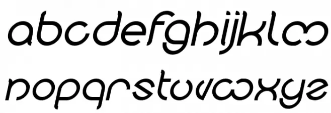 Nicole Italic फ़ॉन्ट लोअरकेस