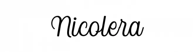 Nicolera  नि: शुल्क फ़ॉन्ट्स डाउनलोड