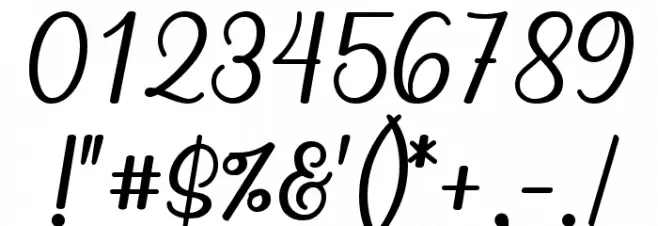 Nicolera Font OTHER CHARS