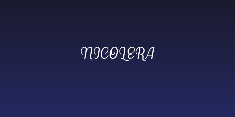 Nicolera Social Header