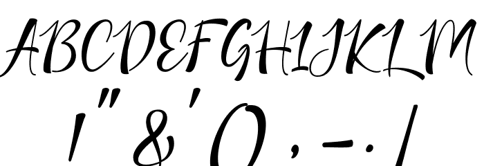 NicoletteDemo Font OTHER CHARS