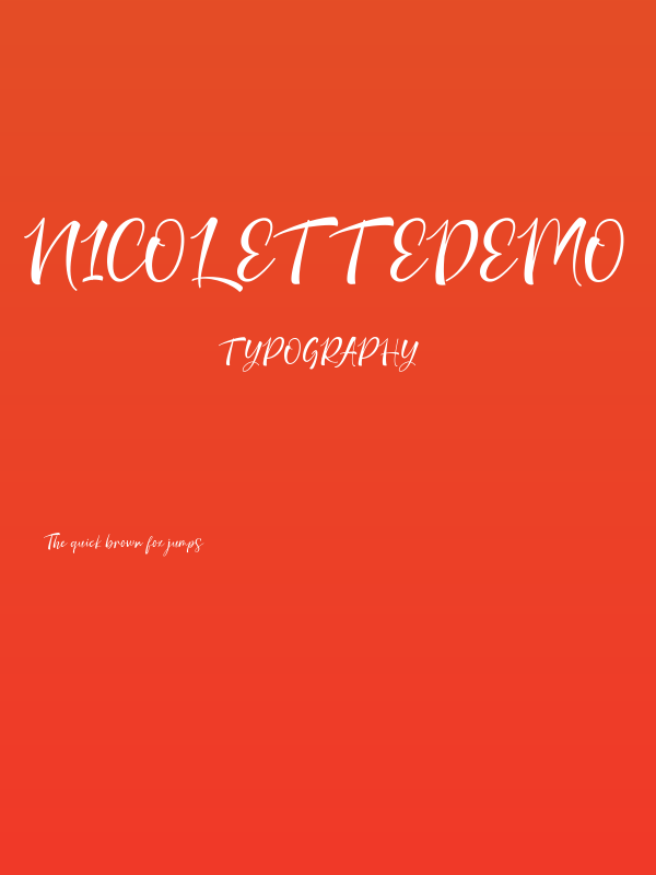 NicoletteDemo Poster