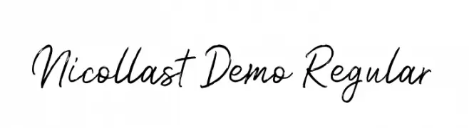 Nicollast Demo Regular  नि: शुल्क फ़ॉन्ट्स डाउनलोड