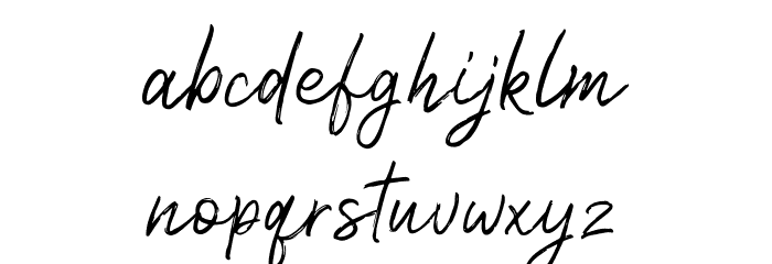 Nicollast Demo Regular Font LOWERCASE