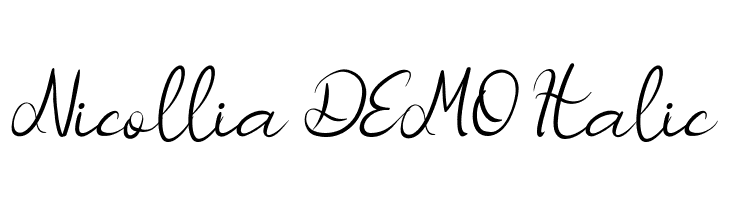 Nicollia DEMO Italic  Frei Schriftart Herunterladen