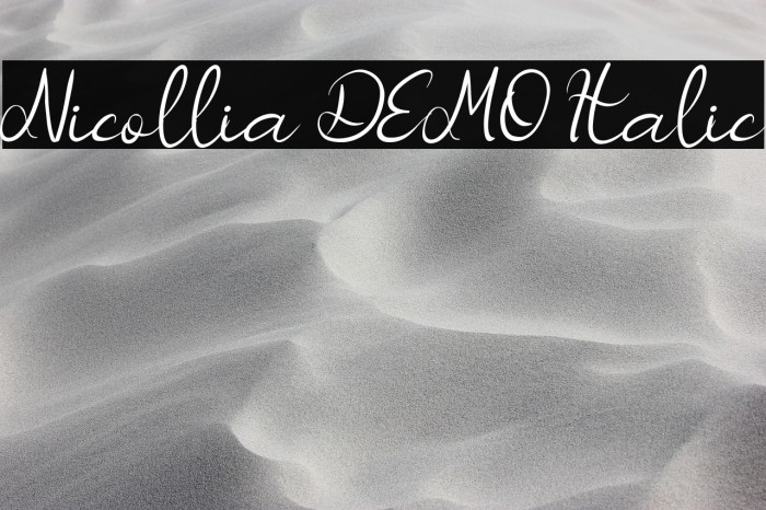 Nicollia DEMO Italic Example 1