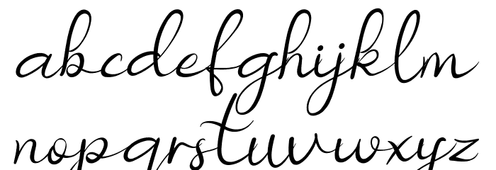 Nicollia DEMO Italic Font LOWERCASE