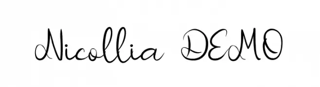 Nicollia DEMO  font caratteri gratis