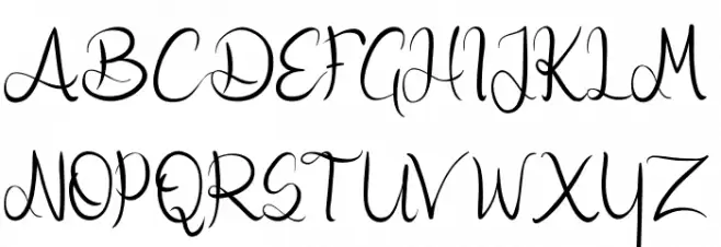 Nicollia DEMO Font UPPERCASE
