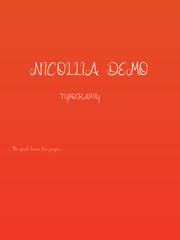 Nicollia DEMO Poster