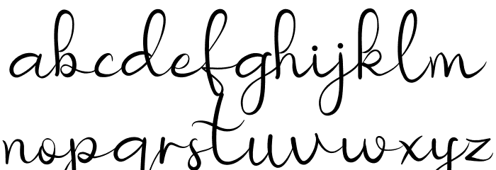 Nicollia DEMO Font LOWERCASE