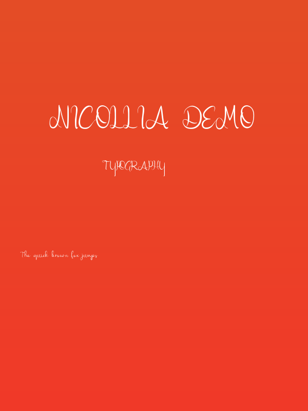 Nicollia DEMO Poster