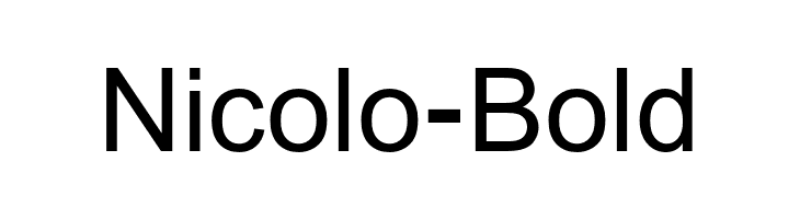 Nicolo-Bold  Free Fonts Download