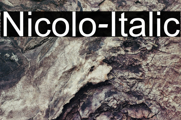 Nicolo-Italic Example 1