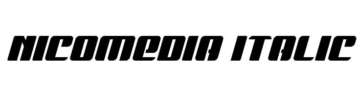 Nicomedia Italic  Free Fonts Download