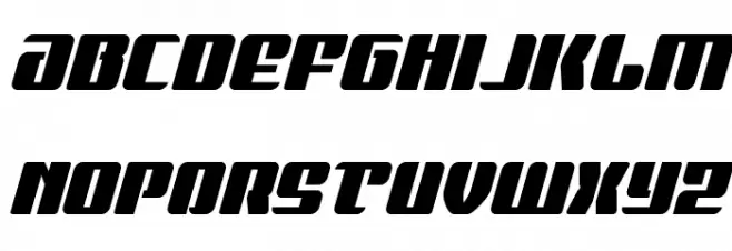 Nicomedia Italic 字体 大写