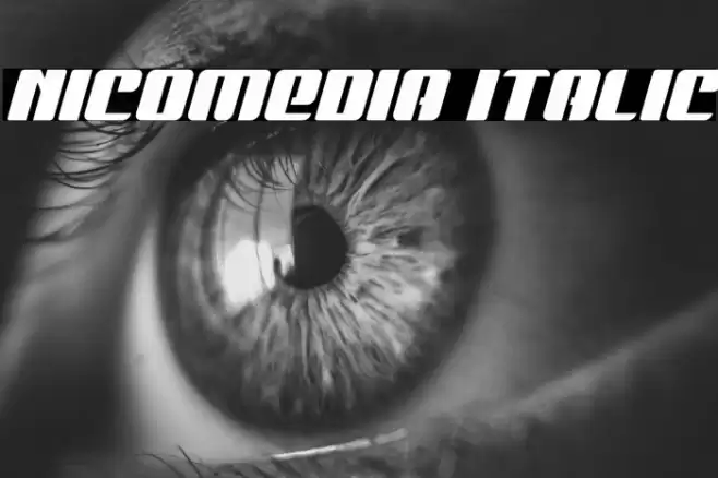 Nicomedia Italic Font examples