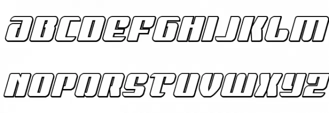 Nicomedia Outline Italic Polices MAJUSCULES