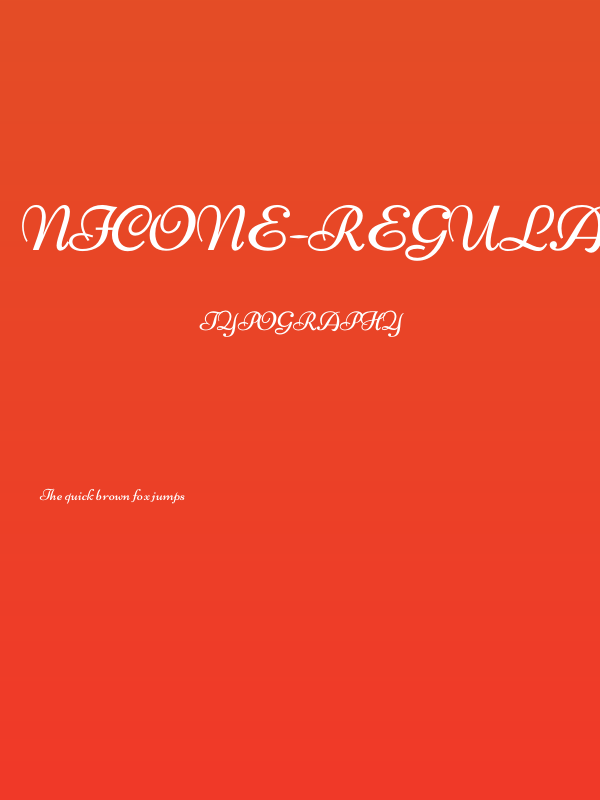Nicone-Regular Poster