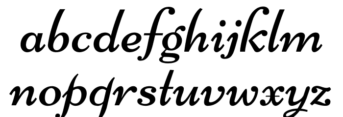 Nicone-Regular Font LOWERCASE
