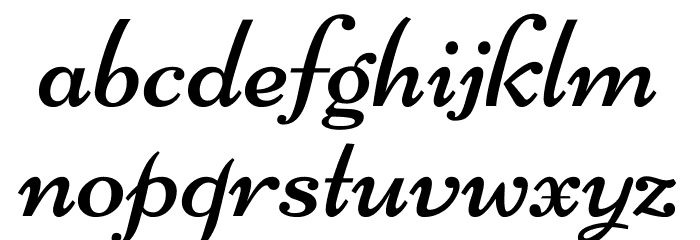 Niconne Font LOWERCASE