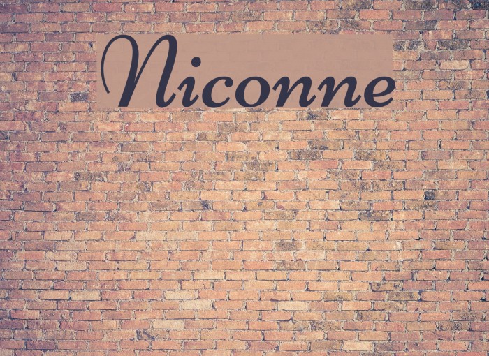 Niconne Font examples