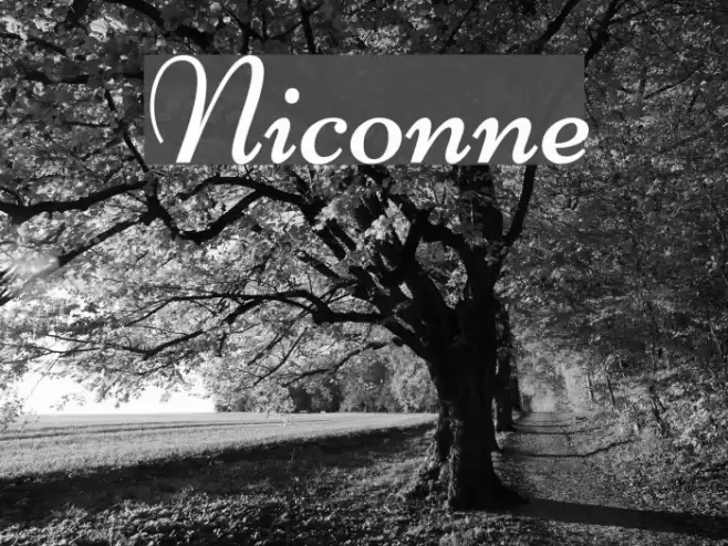 Niconne Font examples