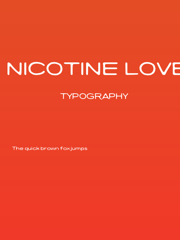 Nicotine Love Poster