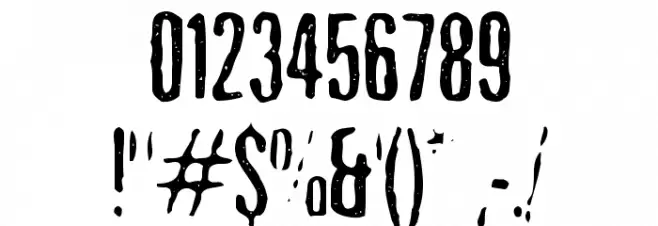 Nicotine Stains Font OTHER CHARS