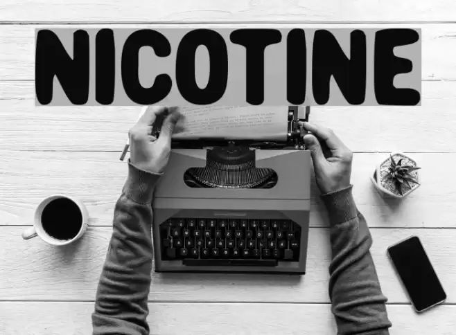 Nicotine Font examples