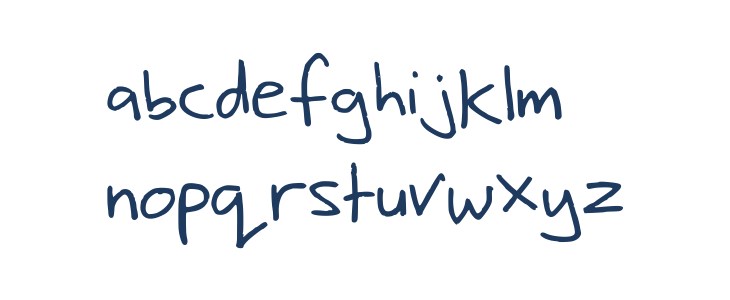 Nic's Handwriting Lowercase