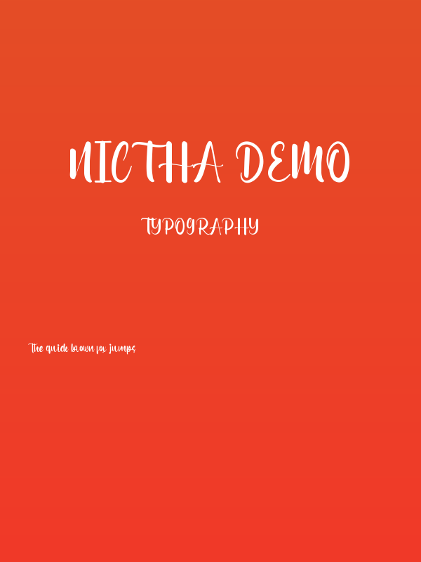Nictha Demo Poster