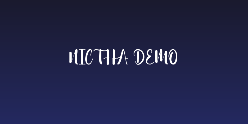 Nictha Demo Social Header