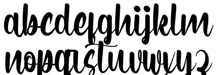 Nictha Demo Font LOWERCASE