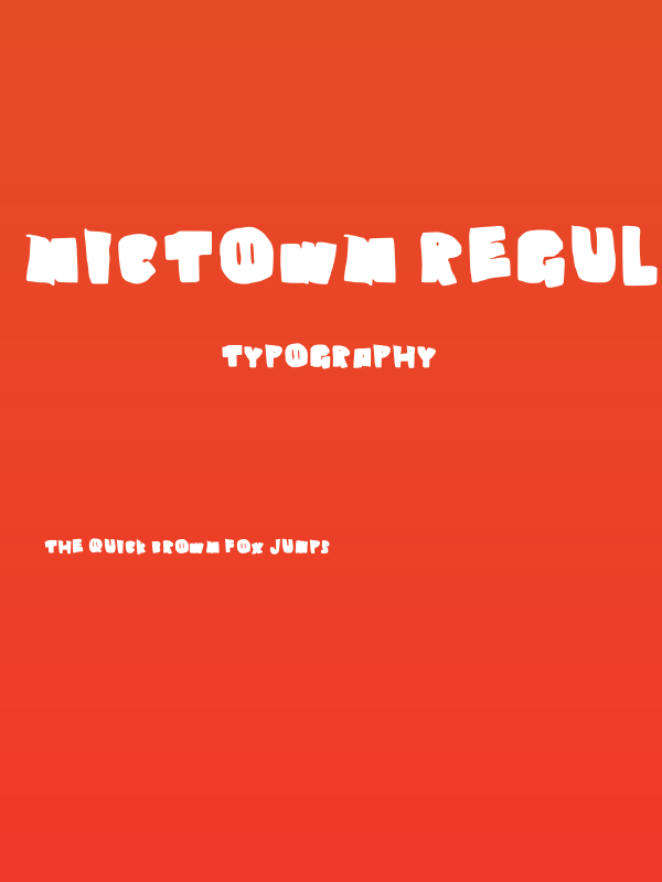 Nictown Regular Poster